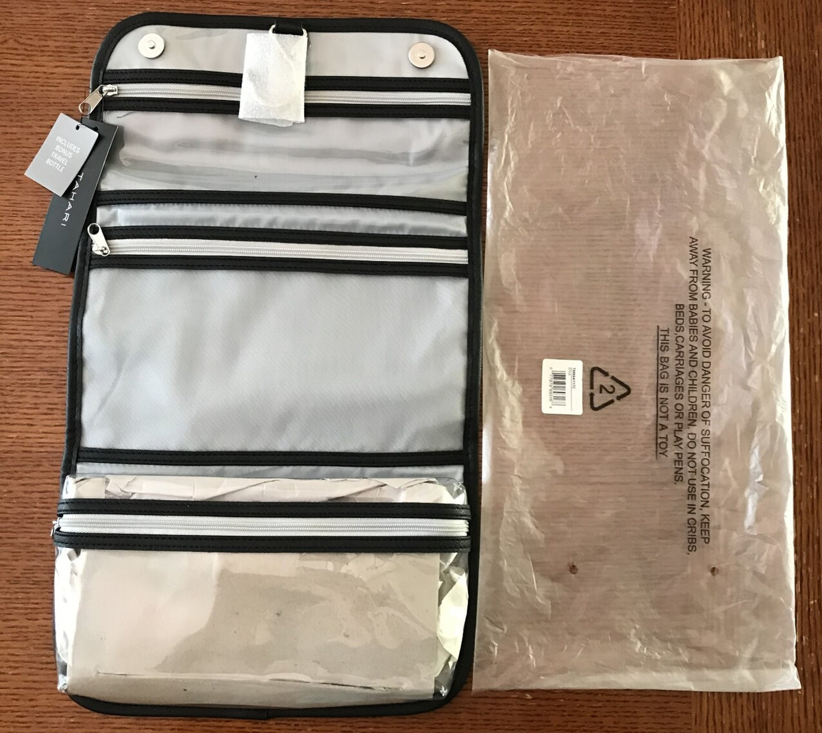 Travel Hanging Organizer Bag with Bonus Travel Bottle