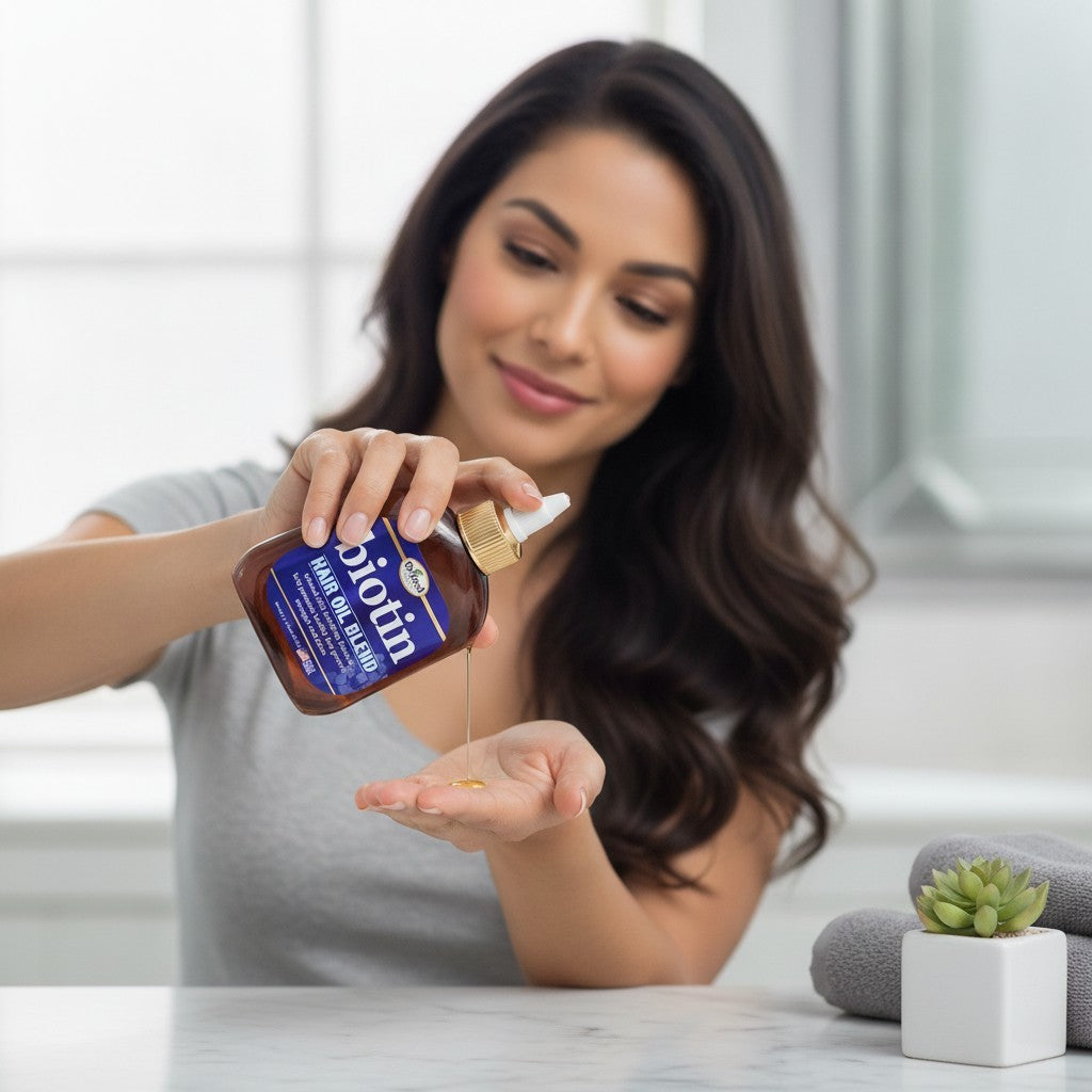 7.1 oz Biotin Infused Hair Growth Oil - Fortifies and Hydrates All