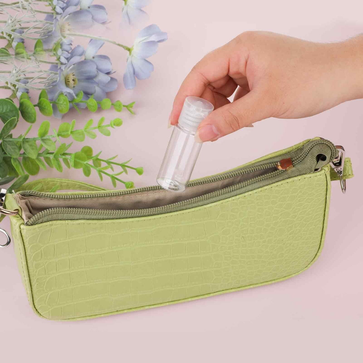 Travel Size Makeup Sample Containers Set - Leak-Proof Liquid Bottles, 12 Pack