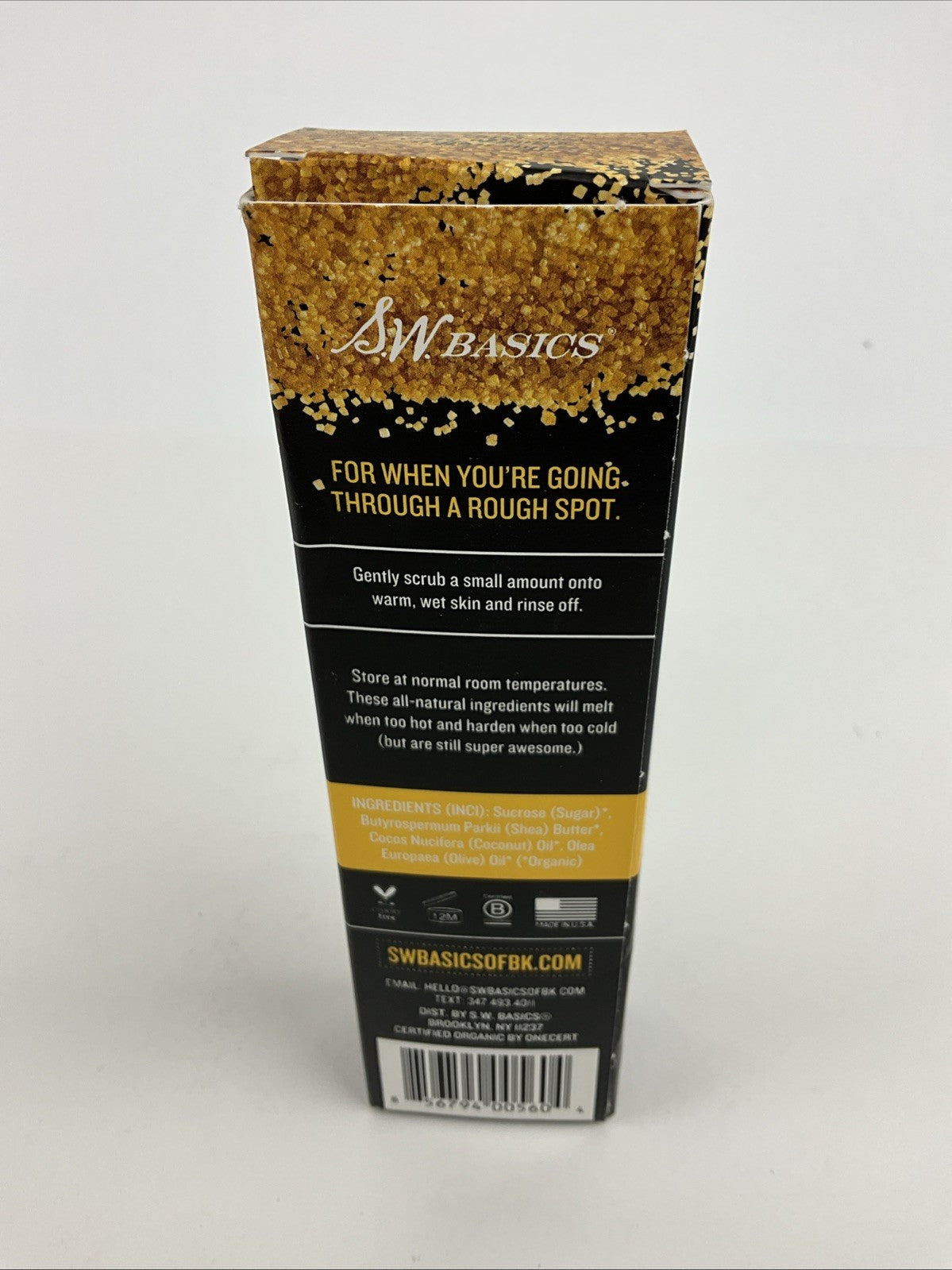 SW Basics Of Brooklyn 4 Ingredients Organic Sugar Cream Scrub New!