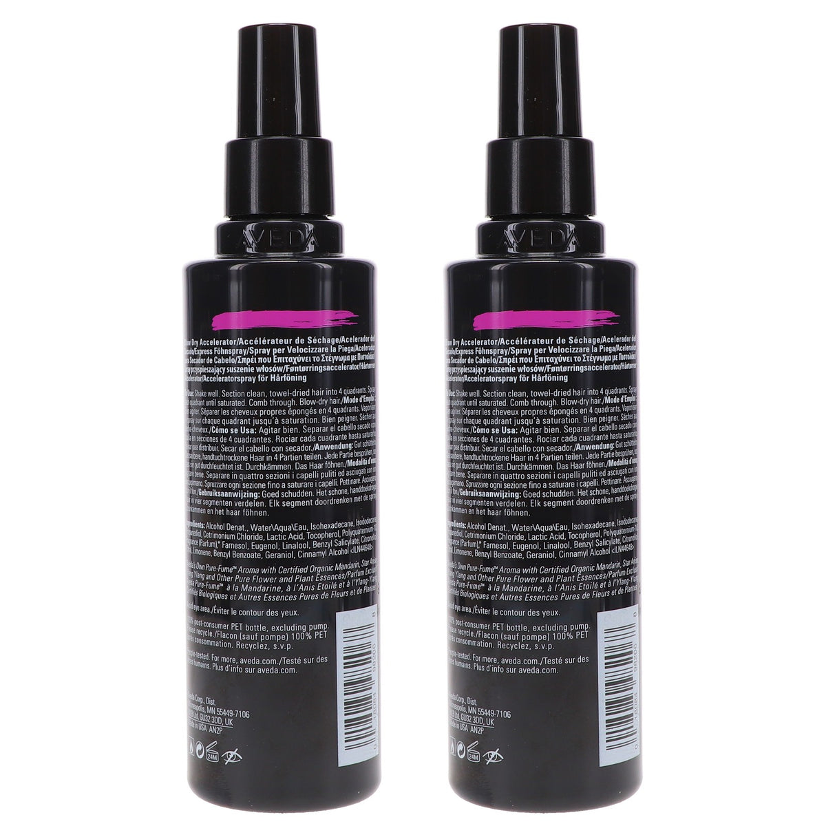 Aveda Speed of Light Blow Dry Accelerator Spray 6.7 oz - 2 Pack