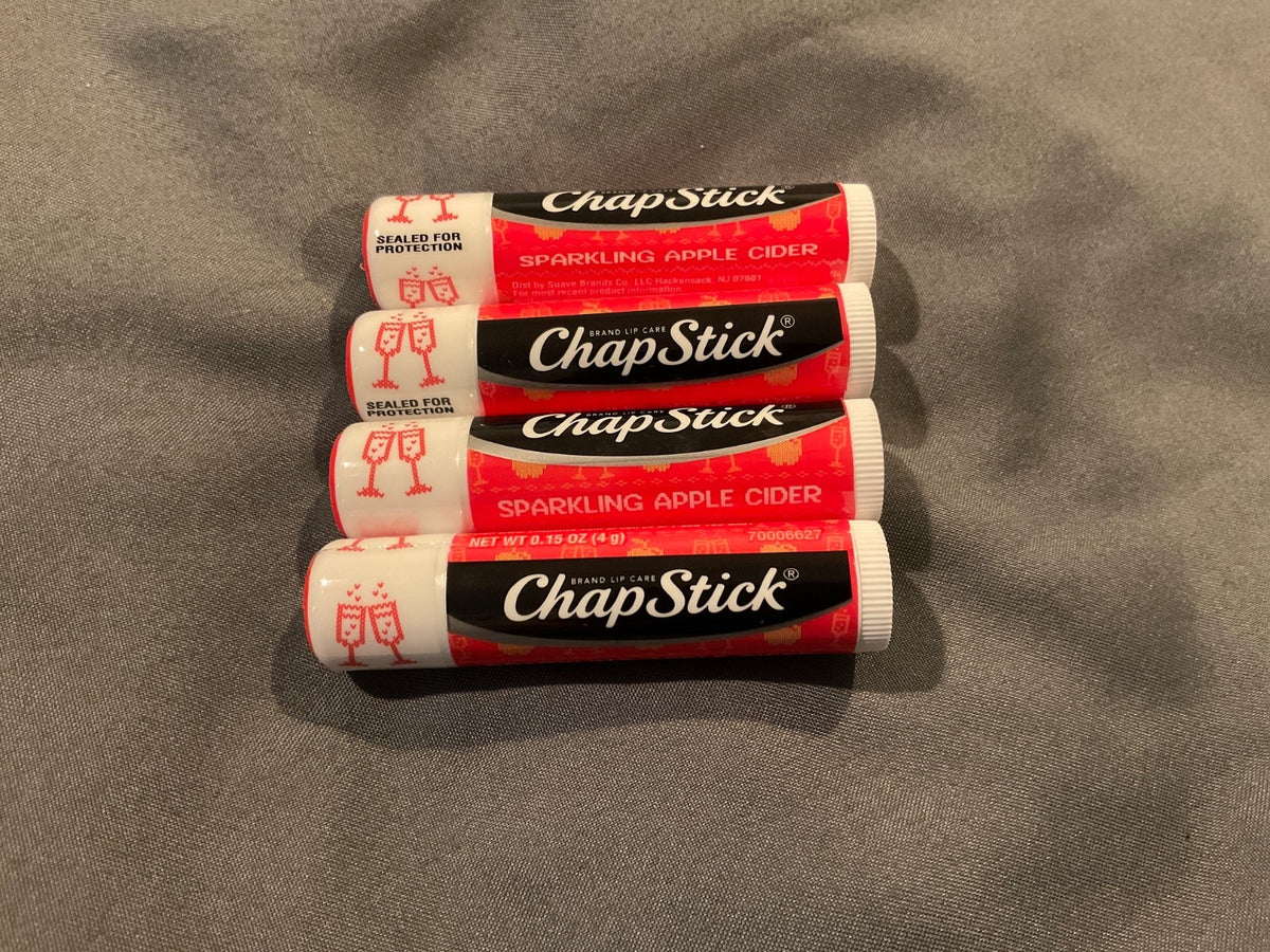 Chapstick Sparkling Cider Lip Balm Set - 4 Sealed Tubes .15 Oz