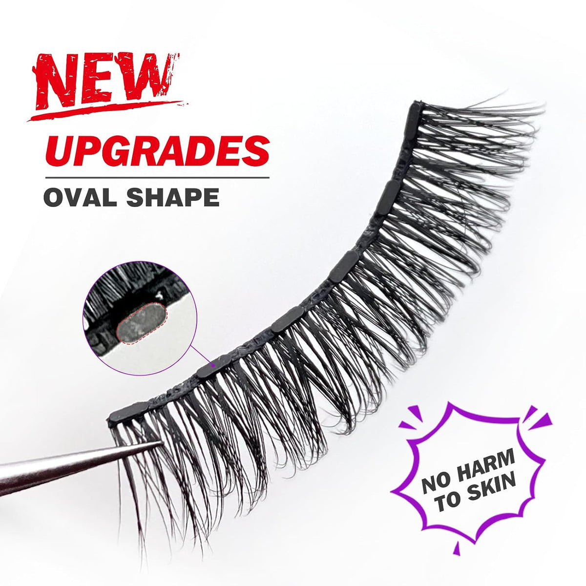 Magnetic Eyelashes with Eyeliner - Natural Look, Reusable 10 Pairs