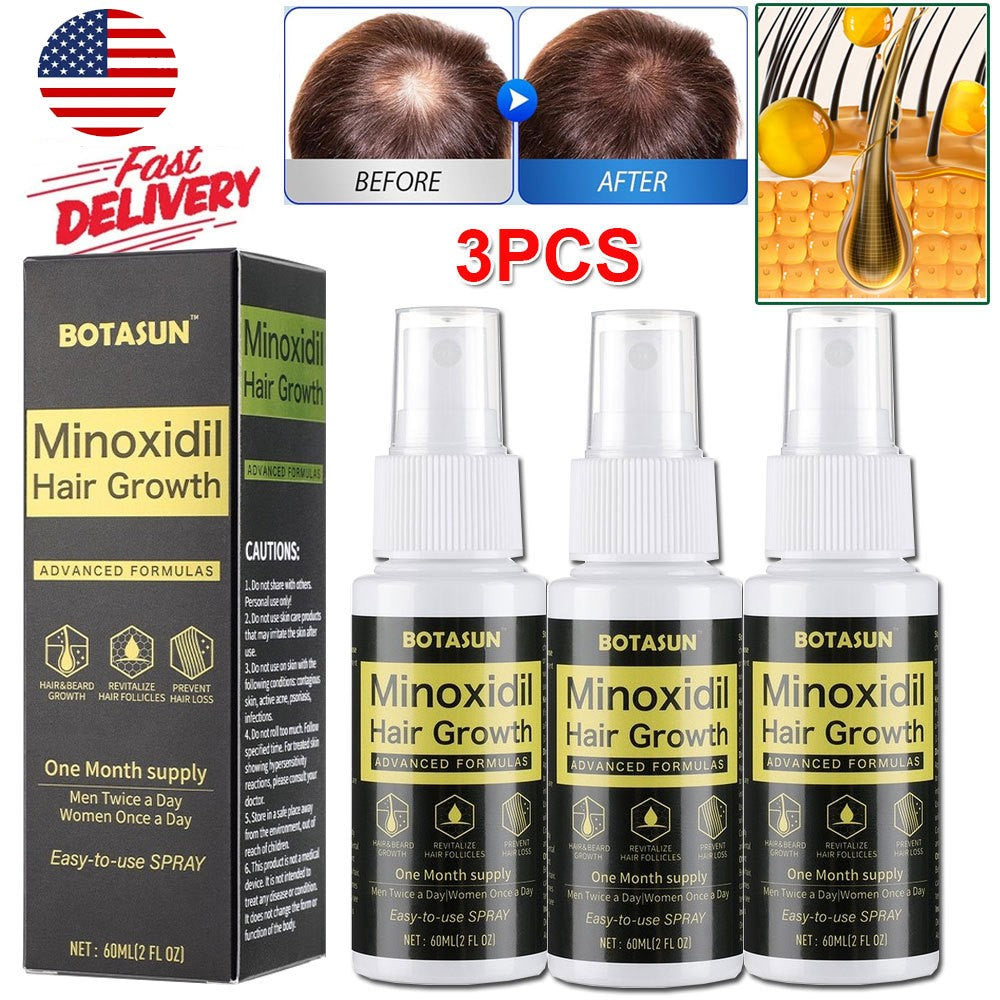 5% Minoxidil Hair Regrowth Spray for Men - 3 Month Supply