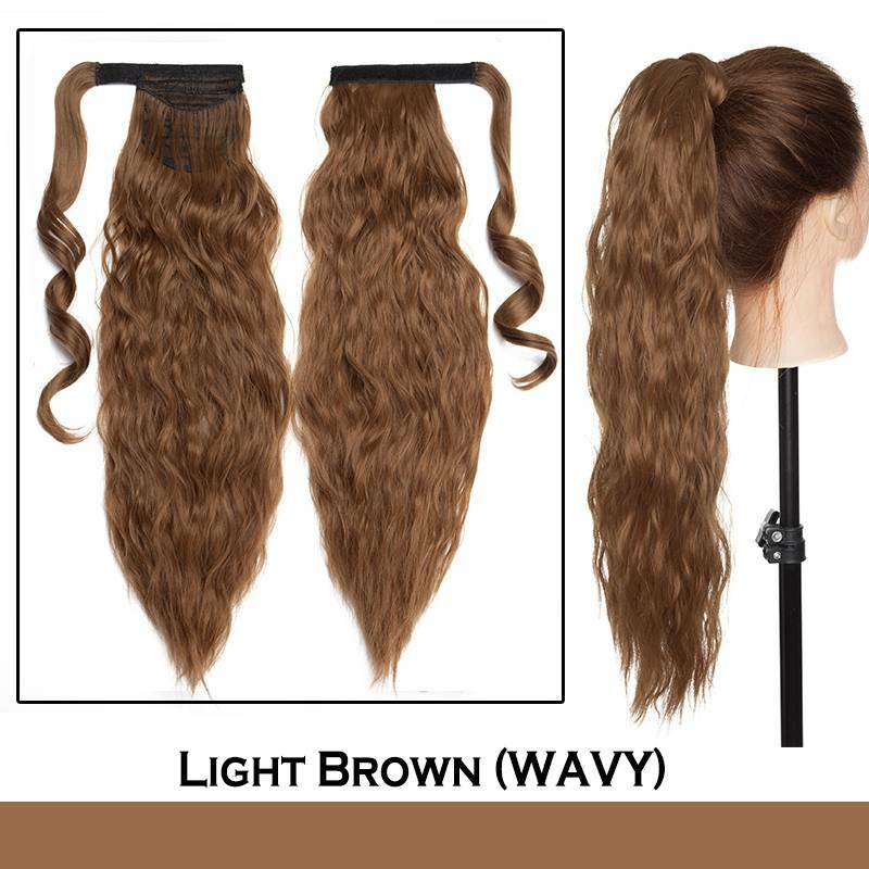Ponytail Wrap Around Hair Extensions - Clip-In & Thick Styling