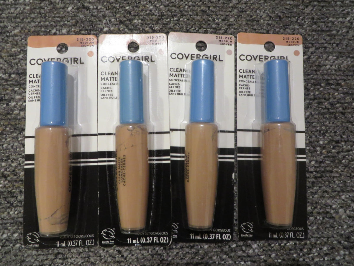Covergirl Matte Concealer Lot of 4 Medium #215-220 New Sealed