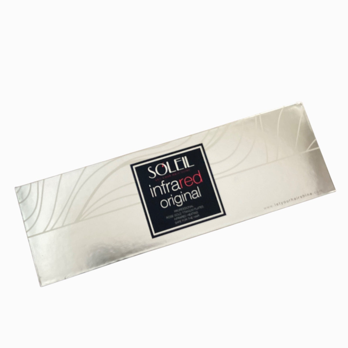 Infrared Titanium Plates Flat Iron for Hair Styling - Soleil