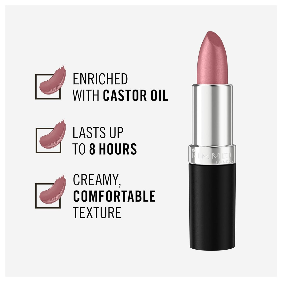 Long-Lasting Lipstick 002 Candy - Up to 8 Hours Hydrating, Vibrant Color