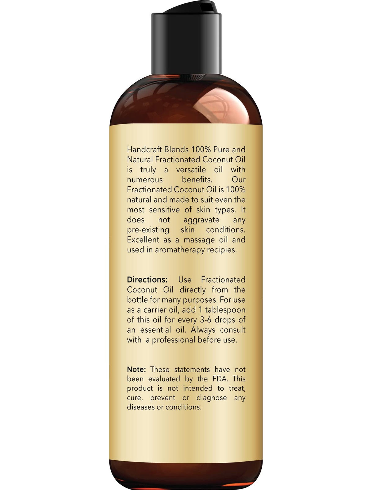 Fractionated Coconut Oil - 8 Fl Oz Pure Body & Skin Oil