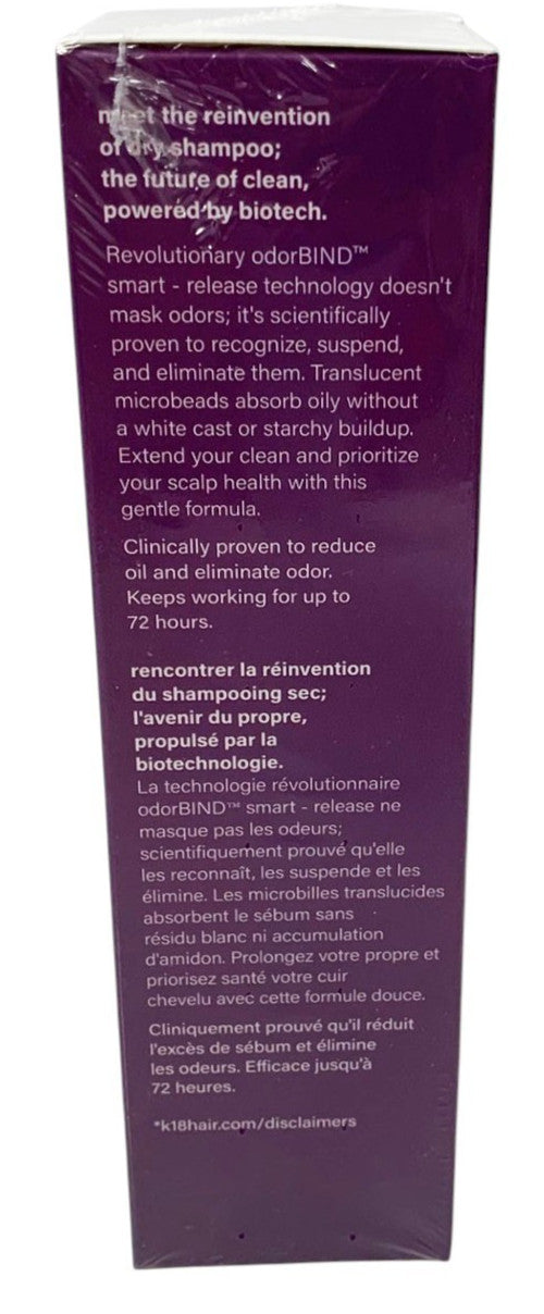 K18 AirWash Dry Shampoo - 118 ml Refreshes Hair, Absorbs Oil & Odor