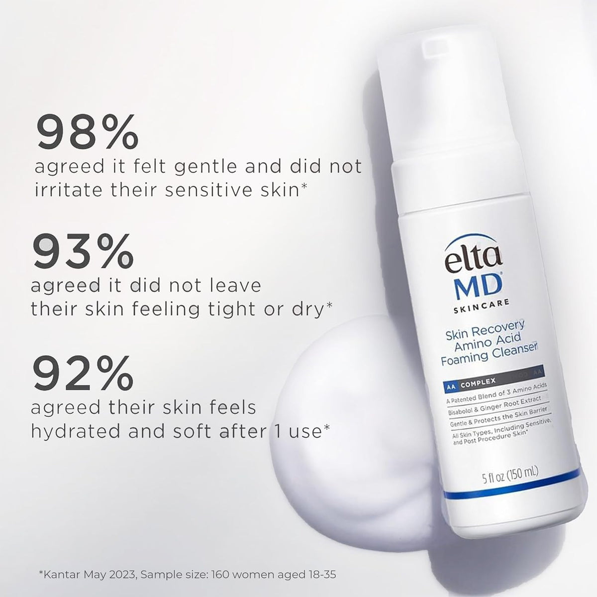 Gentle Foaming Cleanser for Sensitive Skin - 150ml, Hydrating & Barrier-Strengthening