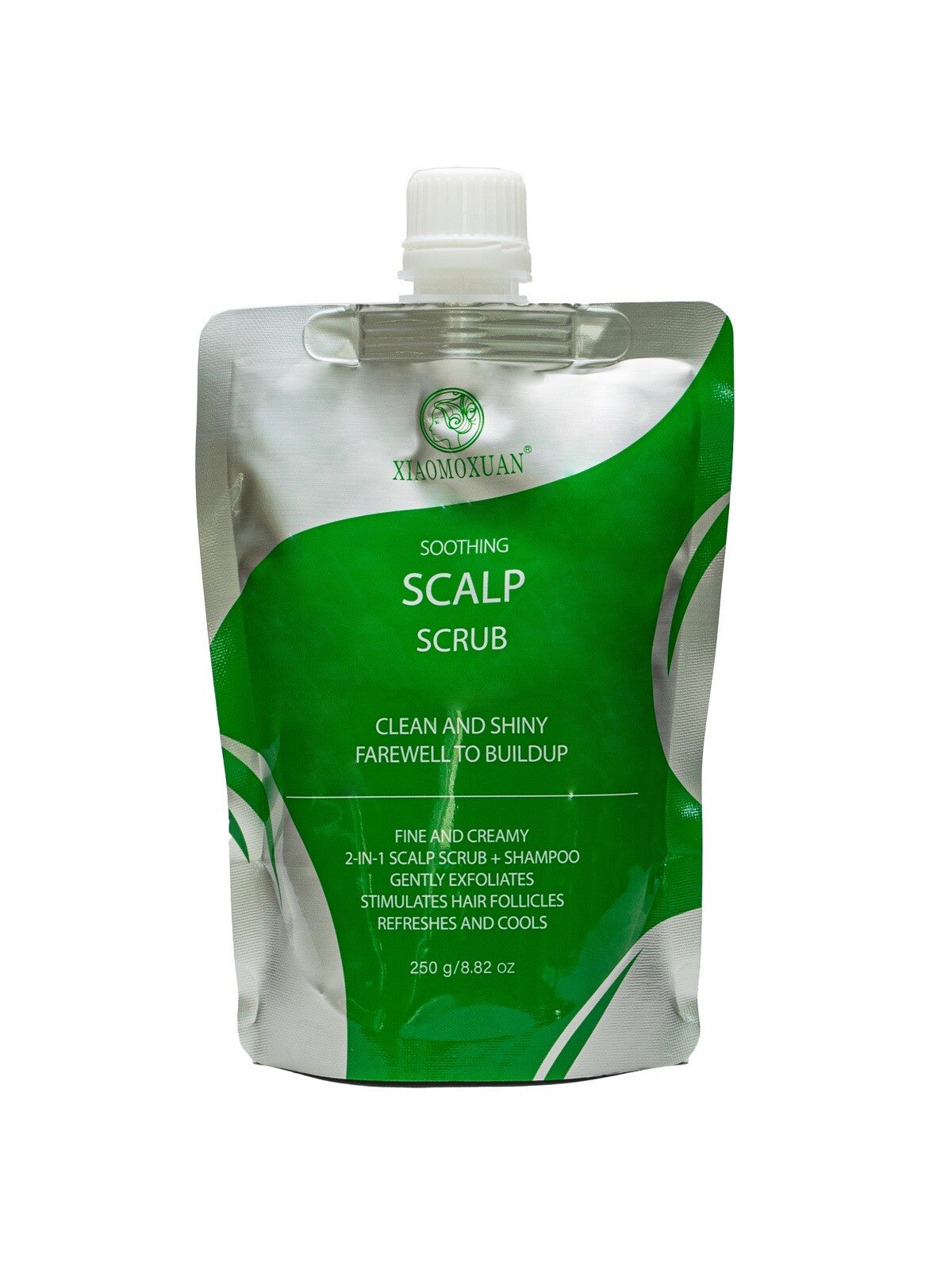 2-in-1 Scalp Scrub and Shampoo for Hair Care - Natural Exfoliating Treatment
