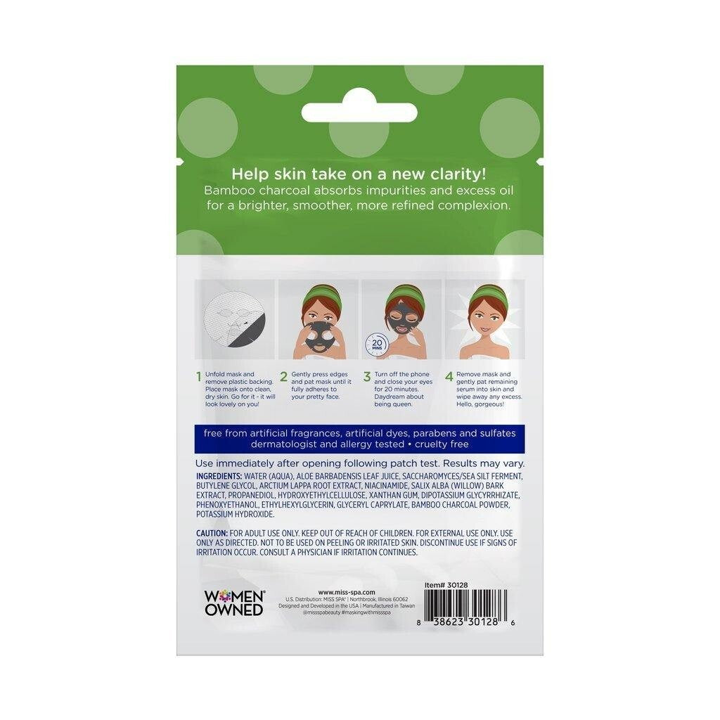 Charcoal Facial Sheet Masks - 3 Pack, 0.88 oz Each