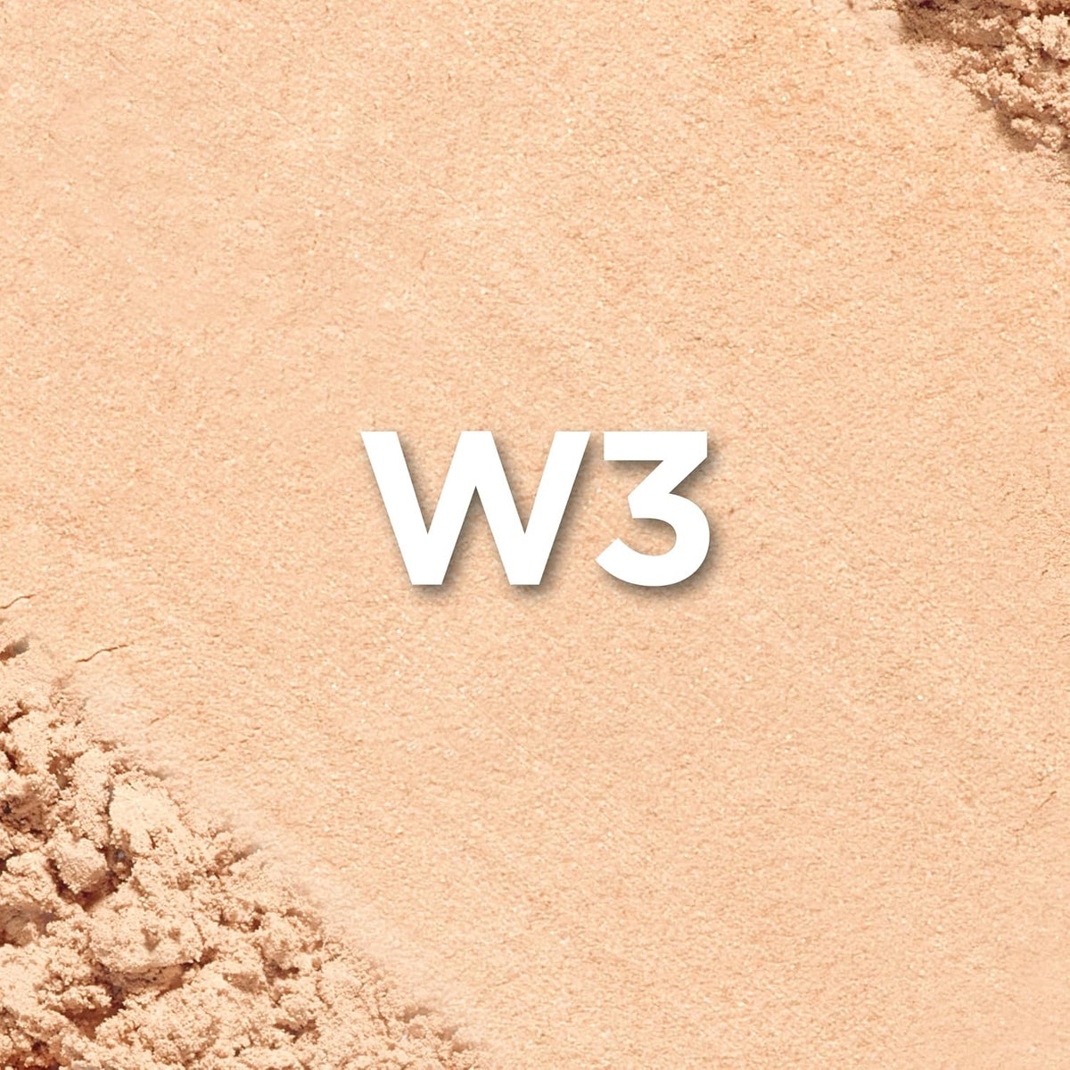 Oil-Free Powder Foundation for Natural Finish, Light Medium W3