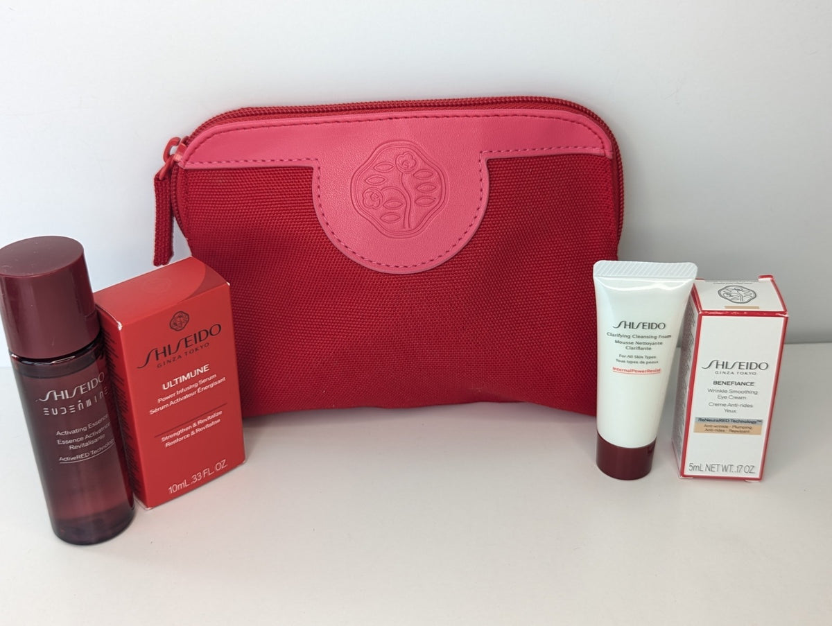 Shiseido Skincare Gift Set - Benefiance, Ultimune, Eudermine, Clarifying