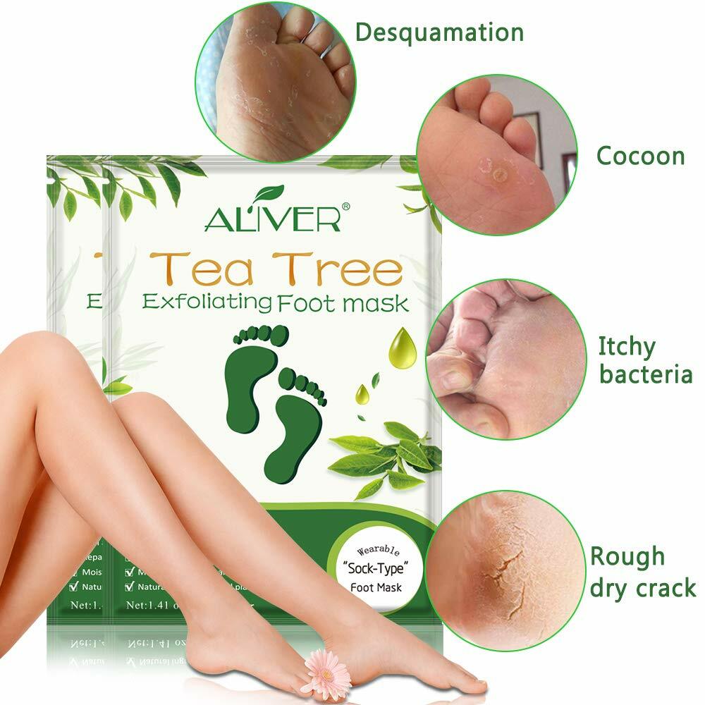 Foot Peel Mask 5 Pack - Exfoliating Dead Skin Remover