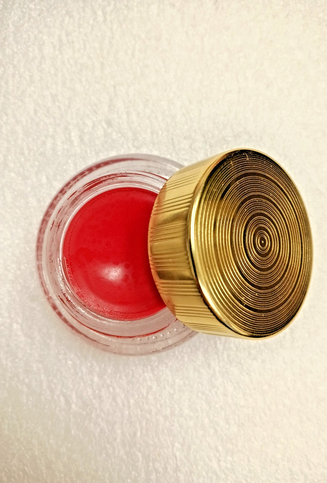 Tinted Lip Balm with Rose - Rouge Cerise, Nourishing & Hydrating, 0.3 oz