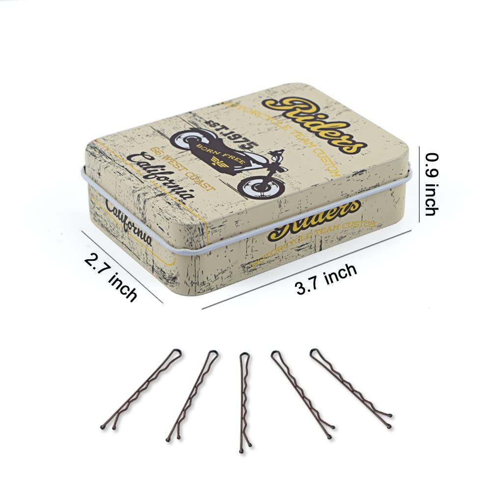 Brown Long Bobby Pins for Thick Hair, 2.75 '' 1 Count (Pack of 100),