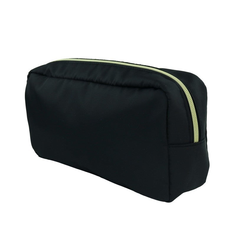 Medium Black Zippered Nylon Storage Bag - Customizable Organizer