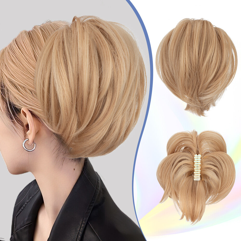 8-inch Short Claw Ponytail Hair Extension Clip for Messy Bun & Ponytail Styles
