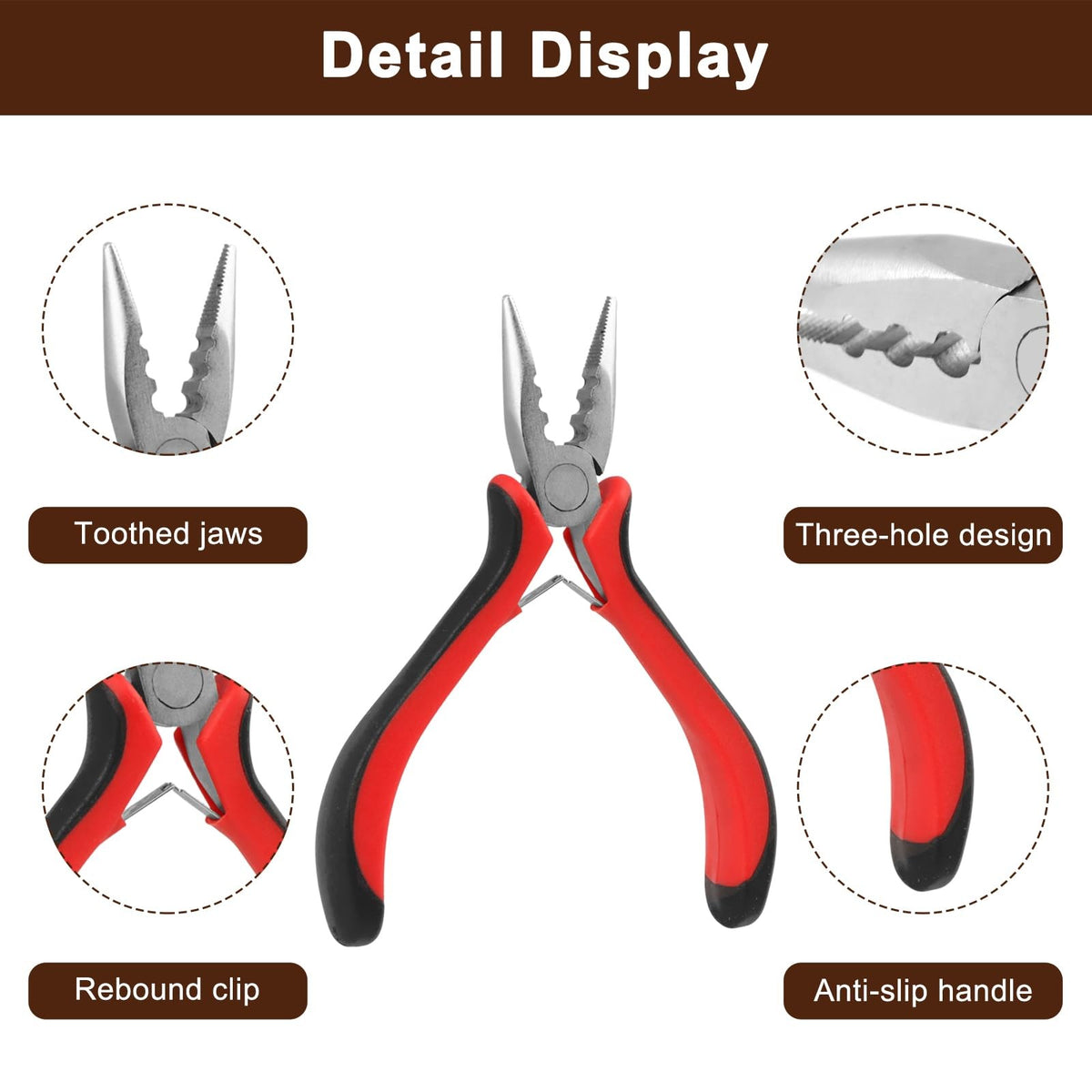 Hair Extension Tool Kit with 600 Silicone Lined Micro Link Beads,