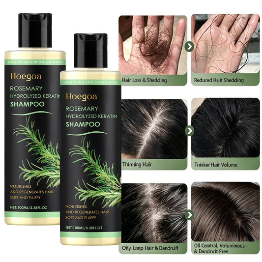 Rosemary Hair Growth Shampoo with Keratin - 2x100ml