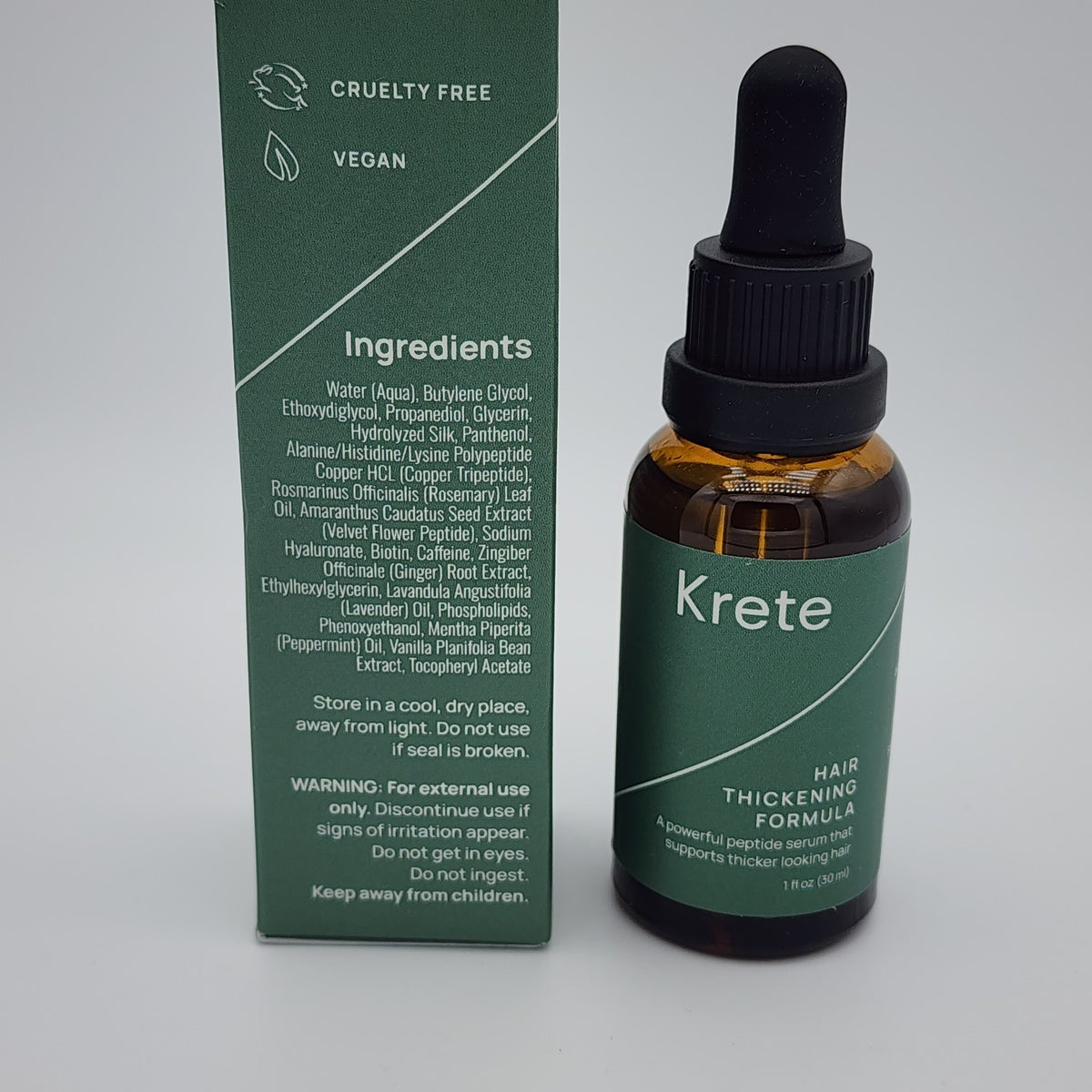 Krete Hair Thickening Formula for Men – 1 fl oz