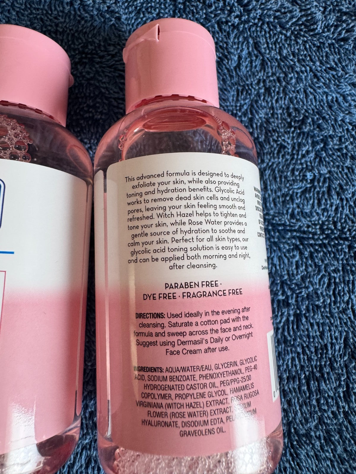 Glycolic Acid Toning Solution with Witch Hazel & Rose Water - 2 Pack, 4 Fl Oz