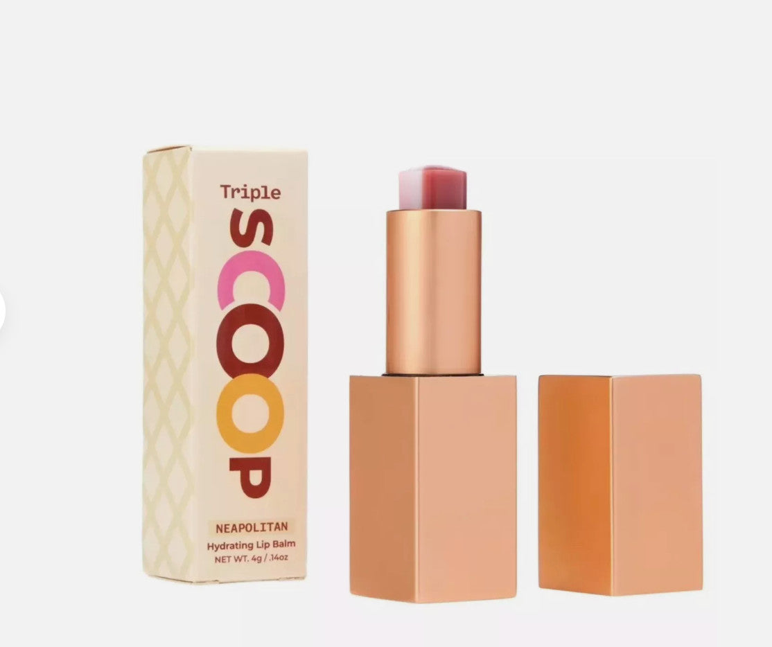 Hydrating Lip Balm Neapolitan Triple Scoop - Moisturizing Lip Treatment