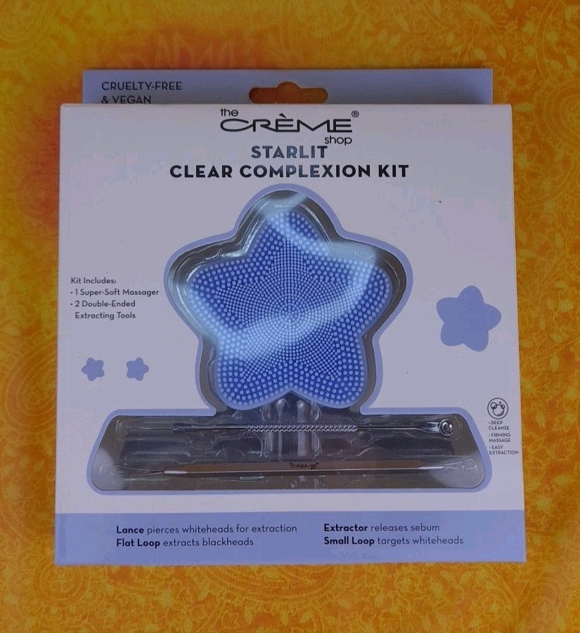 Clear Complexion Kit with Massager and Double-Ended Extractors - Skincare Set