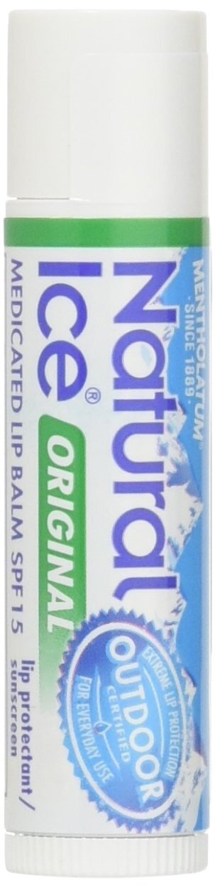 SPF 15 Lip Balm - Mentholatum Natural Ice, Moisturizing & Sun Protection