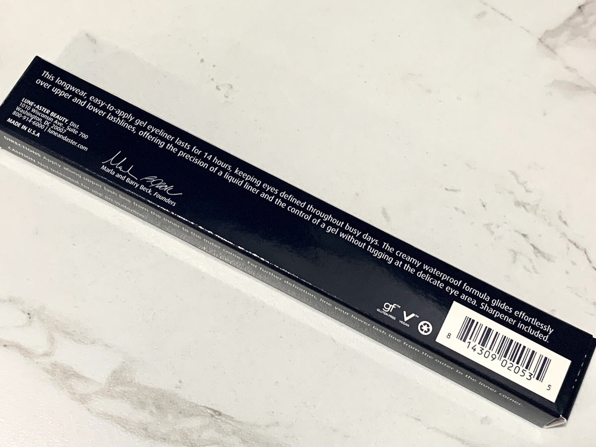 Gel Eyeliner Black with Sharpener - Long-lasting Eye Makeup