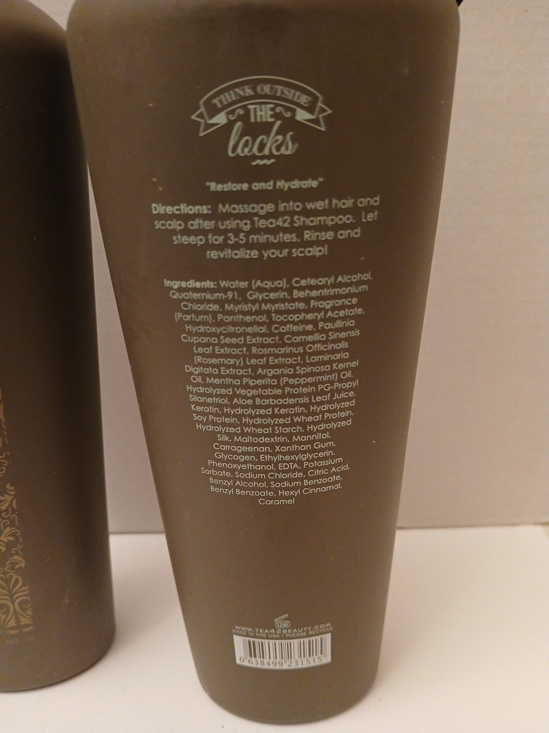 Tea42 Juvenate Nourishing Conditioner with Caffeine - 24 oz Total, Hydrating Hair Care