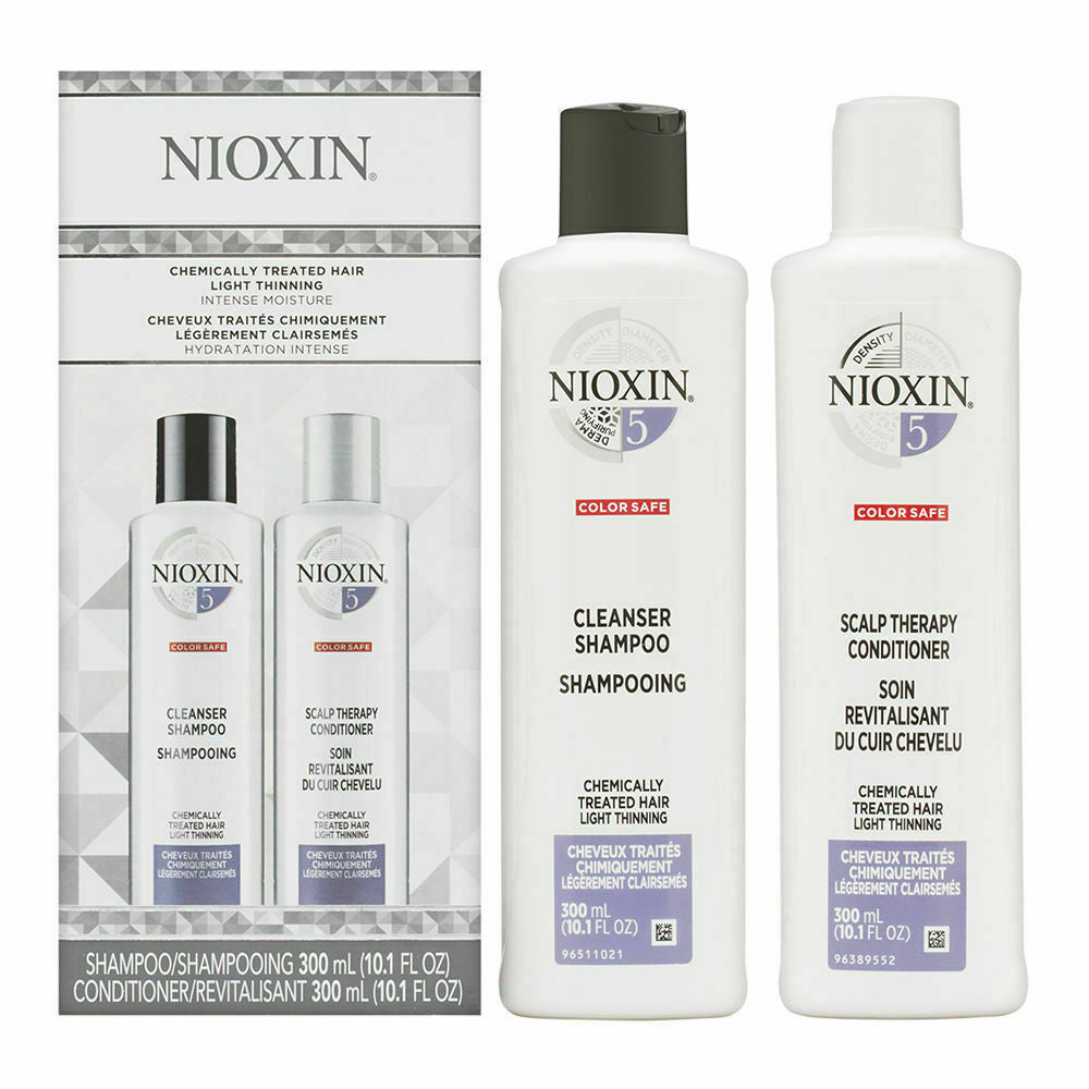 Nioxin System 5 Duo Shampoo & Scalp Therapy Set for Thinning Hair 10.1oz