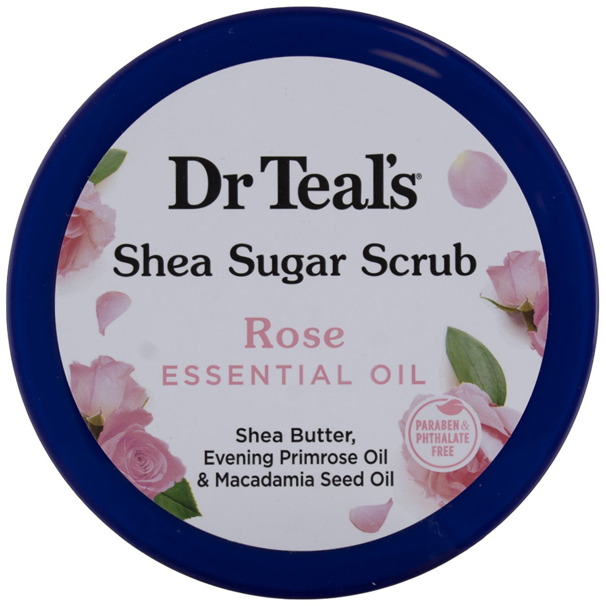 6 Pack Dr Teal's Shea Sugar Body Scrub, Rose, 19 oz