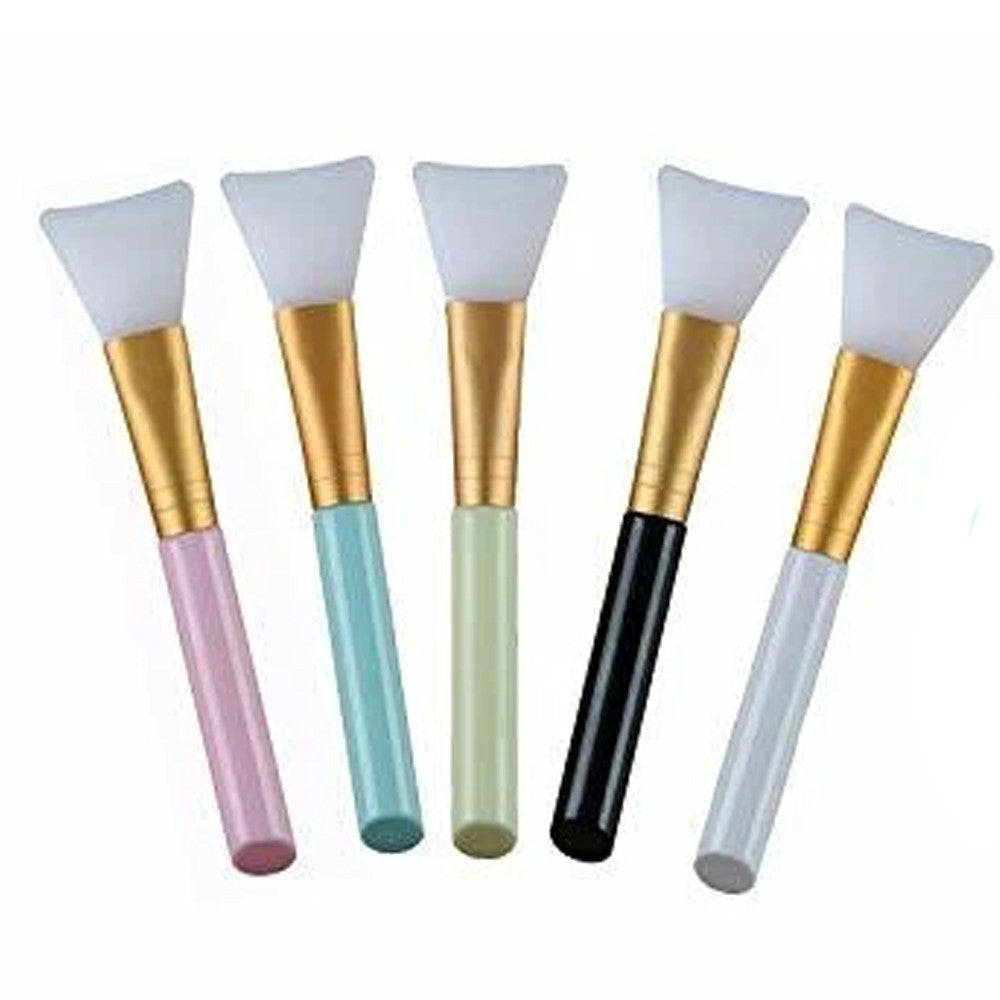 Silicone Face Mask Brush Set - 5 Soft Applicators for Mud, Clay & Charcoal Masks