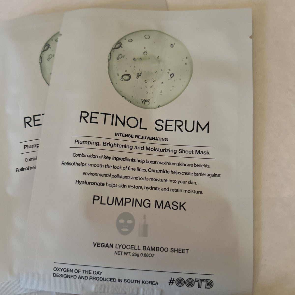 Retinol & Cica Soothing Face Masks - 11 Pack