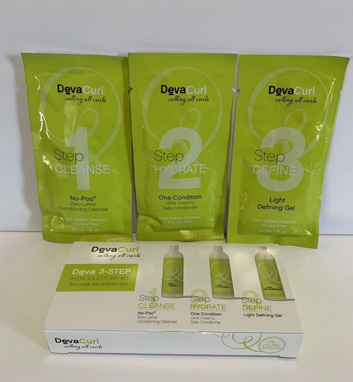 Travel Hair Care Kit - No-Poo Cleansing, Hydrating Conditioner & Light Gel