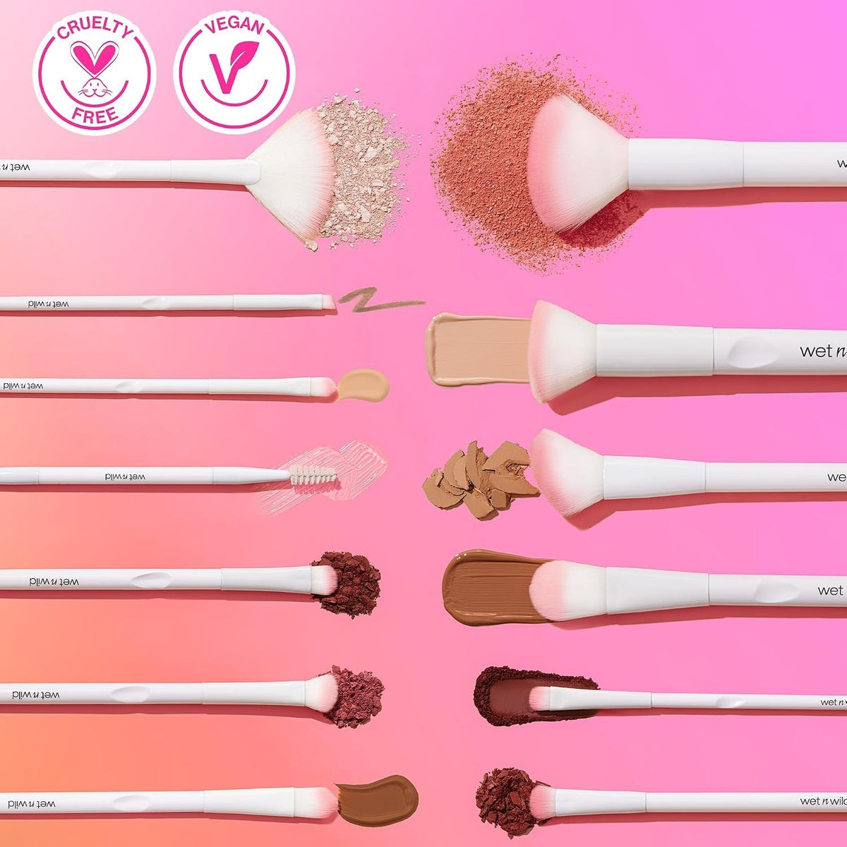 Foundation Makeup Brush - Synthetic Dense Bristles for Liquid, Cream & Powder, Ergonomic Handle