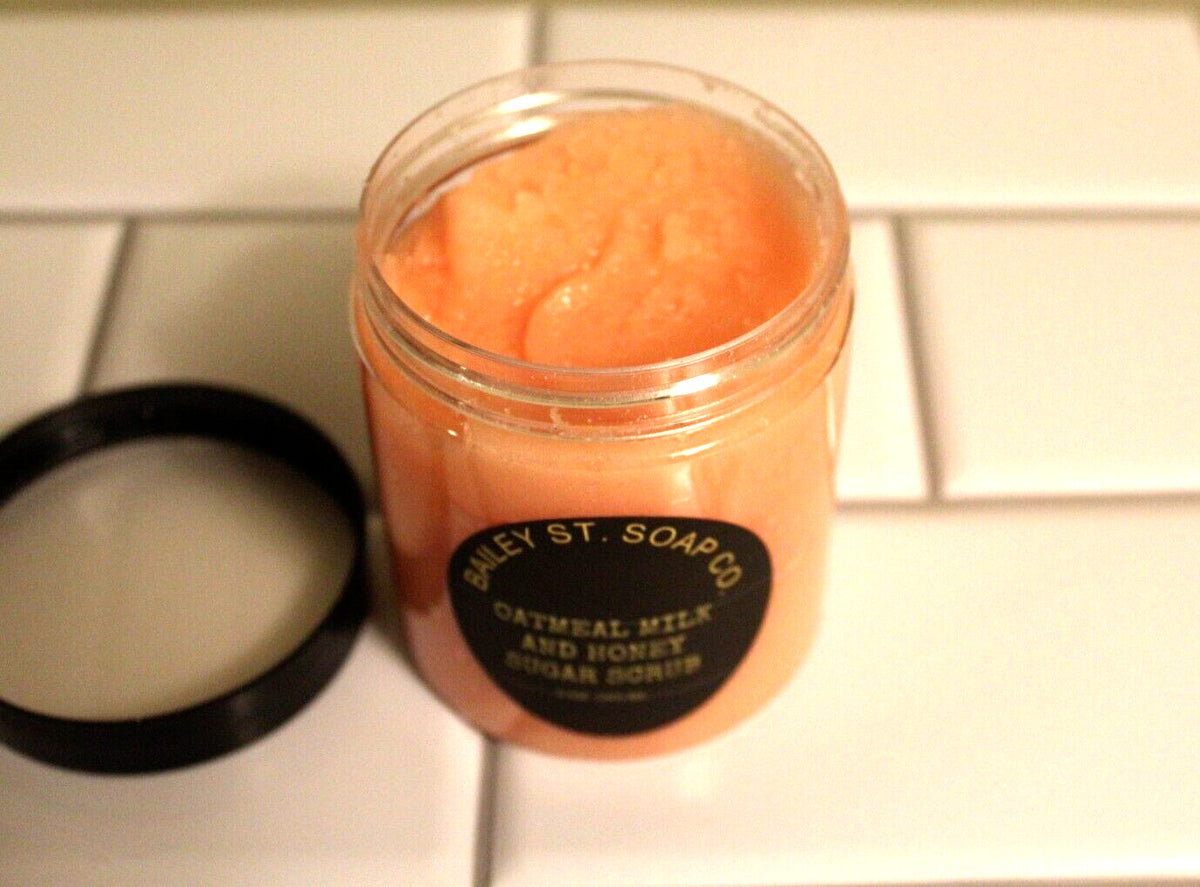 Oatmeal Milk And Honey Sugar Scrub 9 OZ Jar-Free Shipping