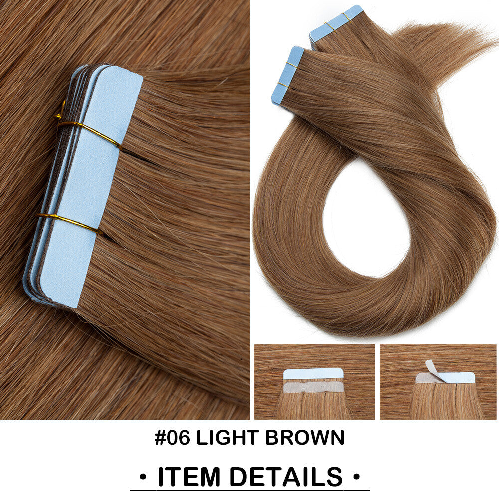 Remy Human Hair Tape-In Extensions Full Head 200g - Multiple Colors & Lengths