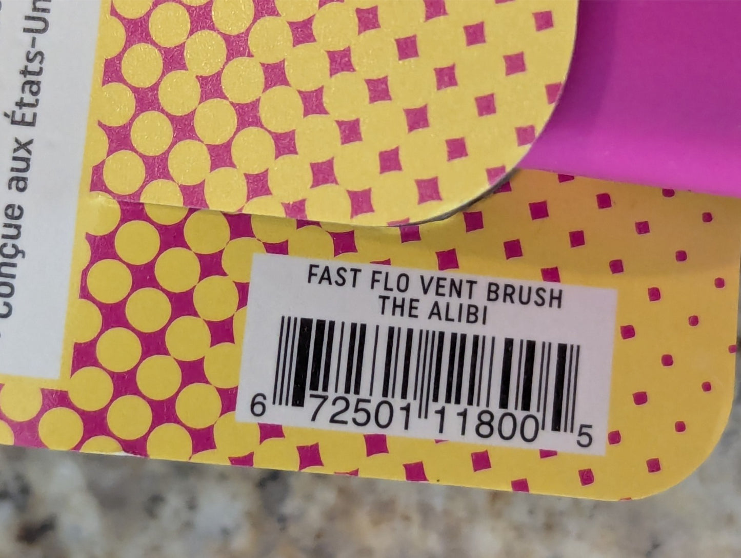 Static Free Vent Hair Brush - Pink, Fast Flo Hair Styling Tool