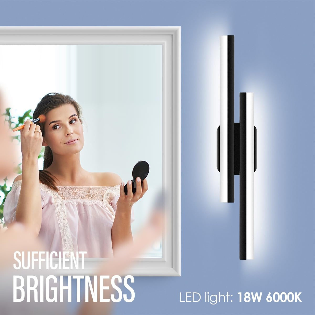 24 Inch LED Bathroom Vanity Light Bar - Modern Waterproof Wall Fixture