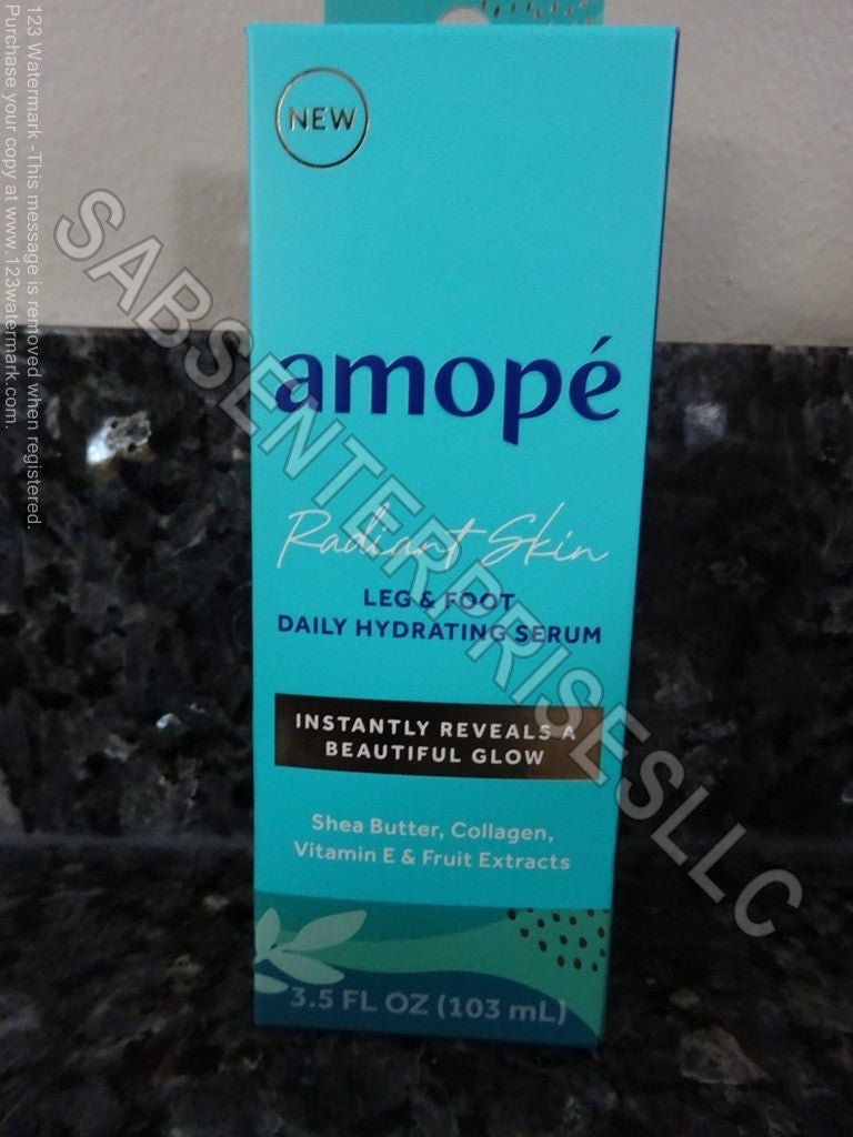 Set of 4 Amope Radiant Skin Foot & Leg Hydrating Serums - 3.5 Fl Oz Each