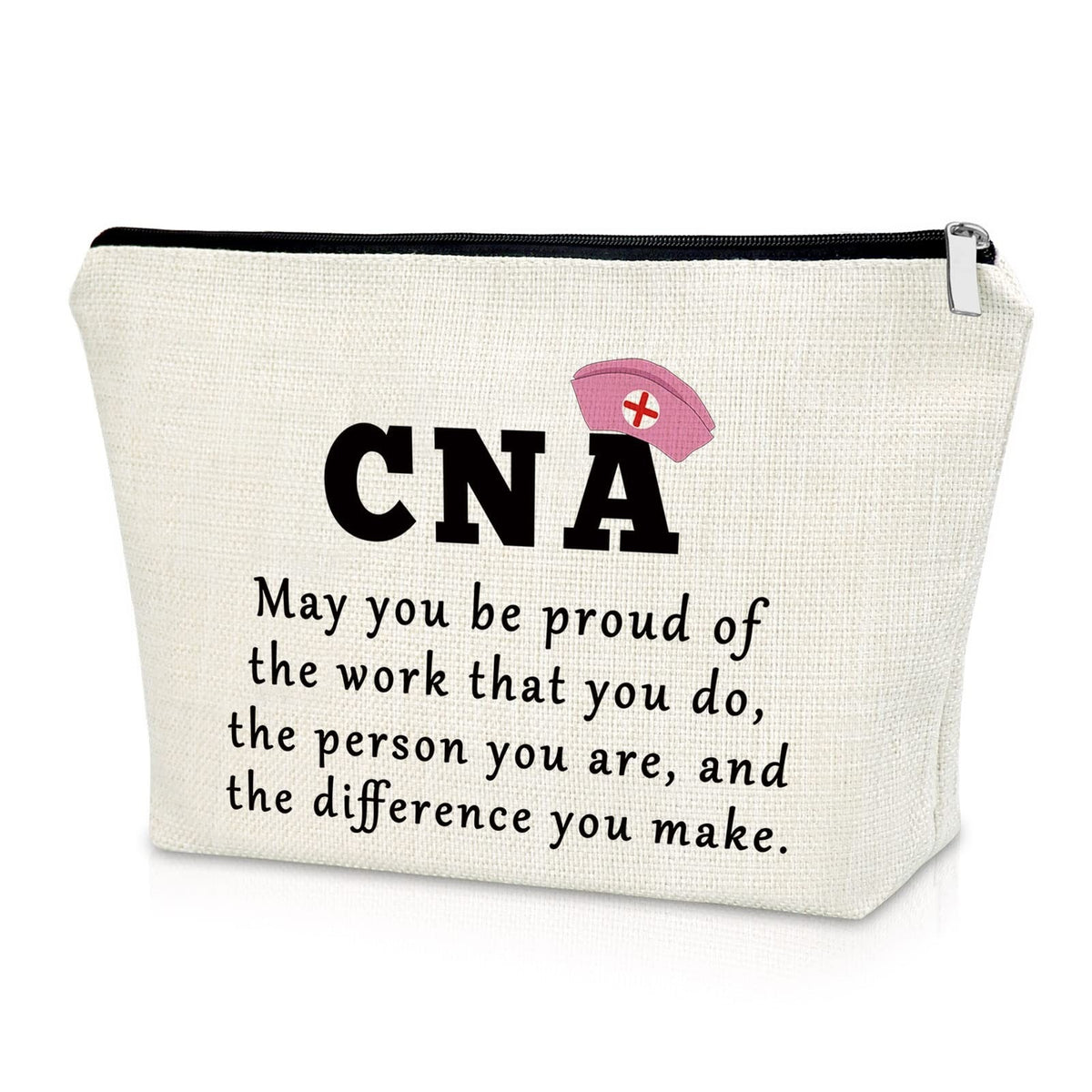 Makeup Bag for Nurses CNA Appreciation Gifts Women Travel Cosmetic Case