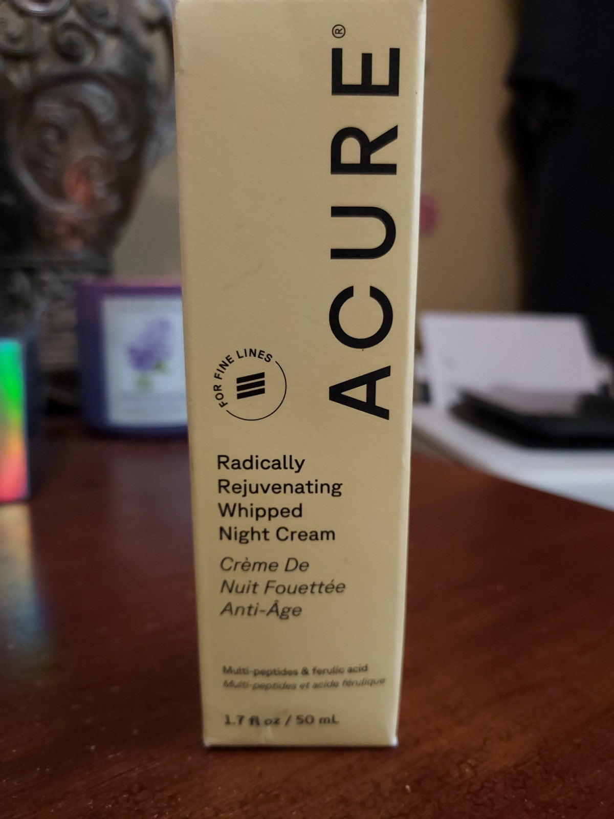 Acure Radically Rejuvenating Night Cream - 1.7 Fl Oz Hydrating Night Moisturizer