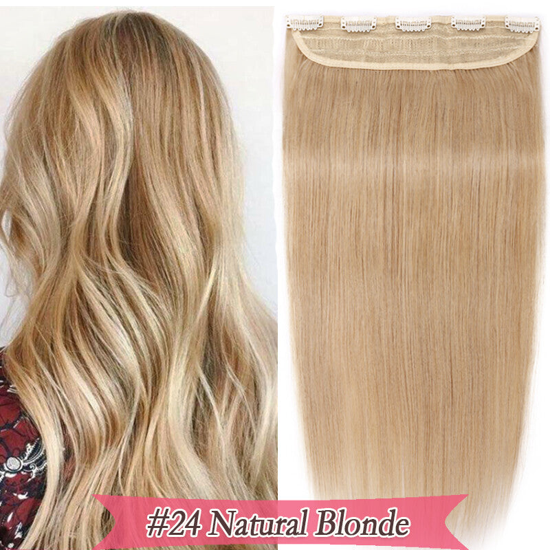 Remy Human Hair Clip-In Extensions 3/4 Full Head Natural Styles 16-20 Inches