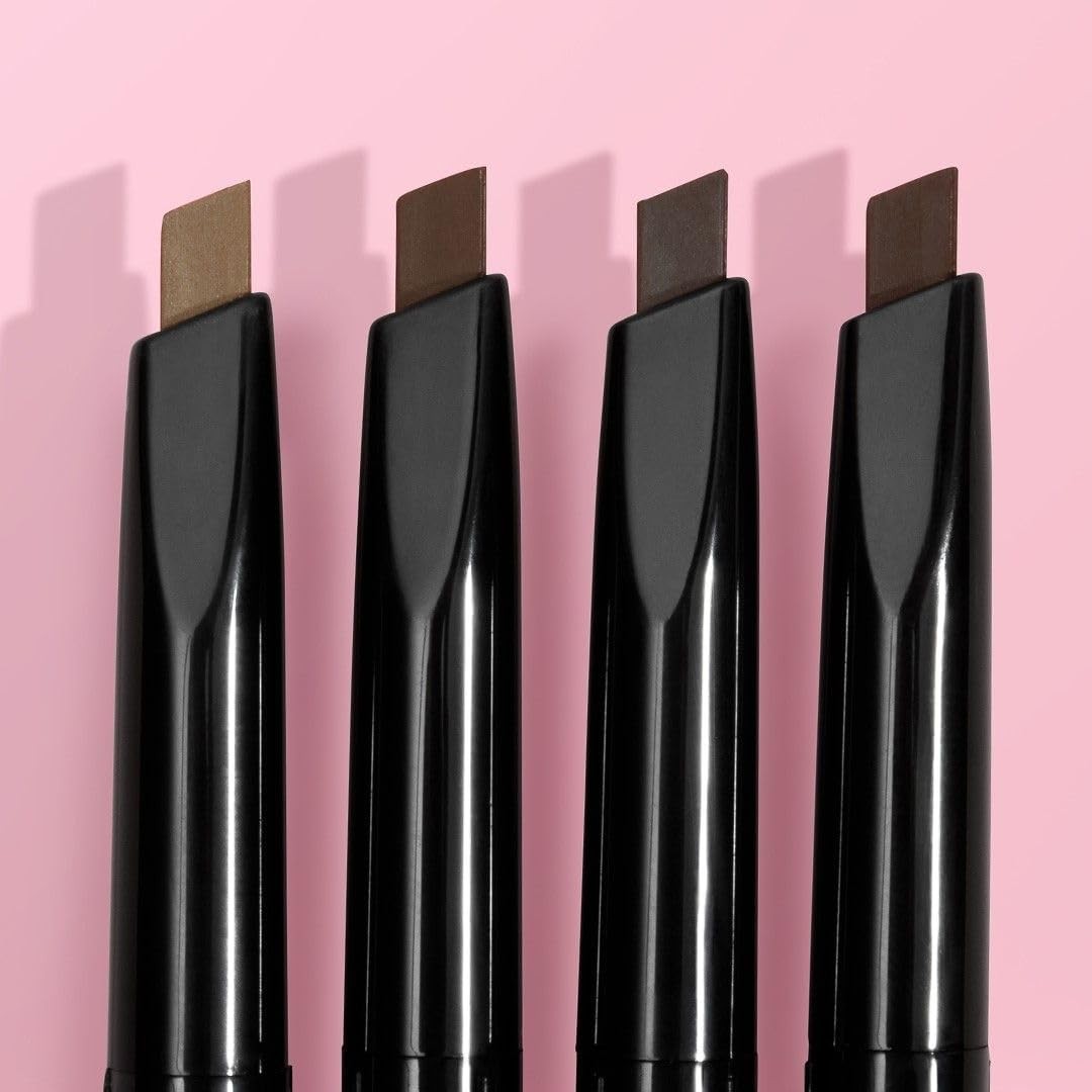 Retractable Eyebrow Pencil - Triangular Hair-Like Strokes, Medium Brown