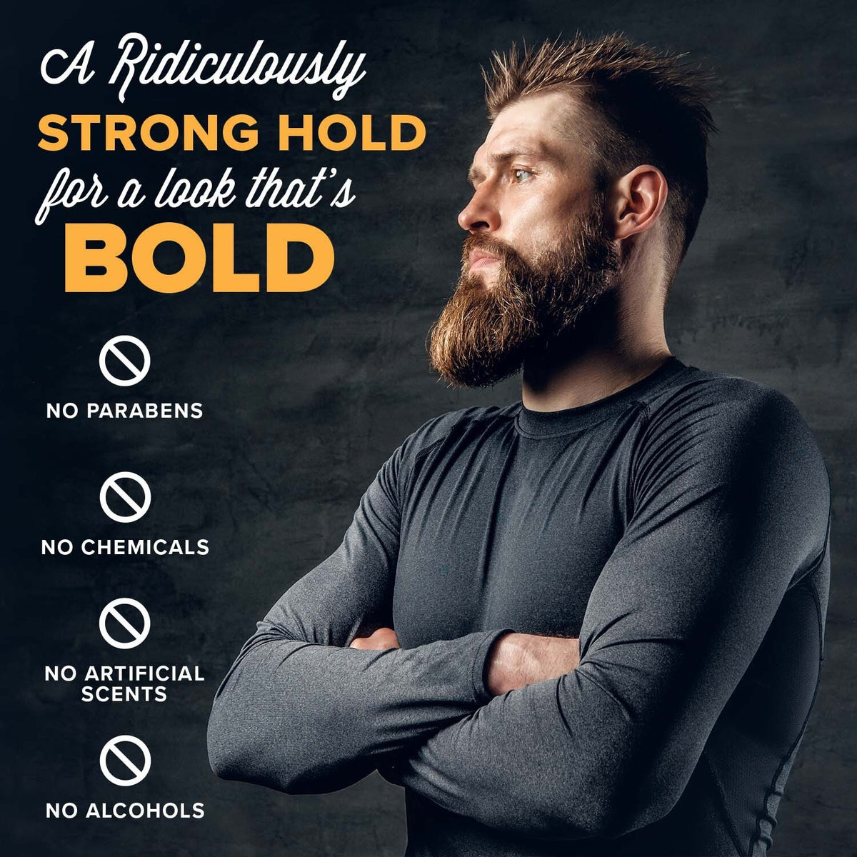 Ridiculously Strong Beard & Moustache Wax - All Natural Hold for Unruly Facial Hair