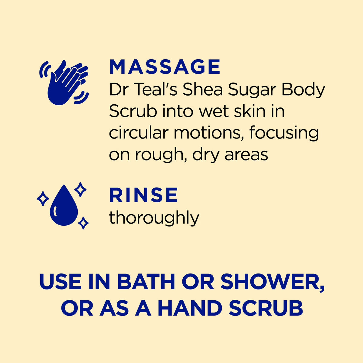 Dr Teal's Shea Sugar Body Scrub with Prebiotic Lemon Balm 19 oz -